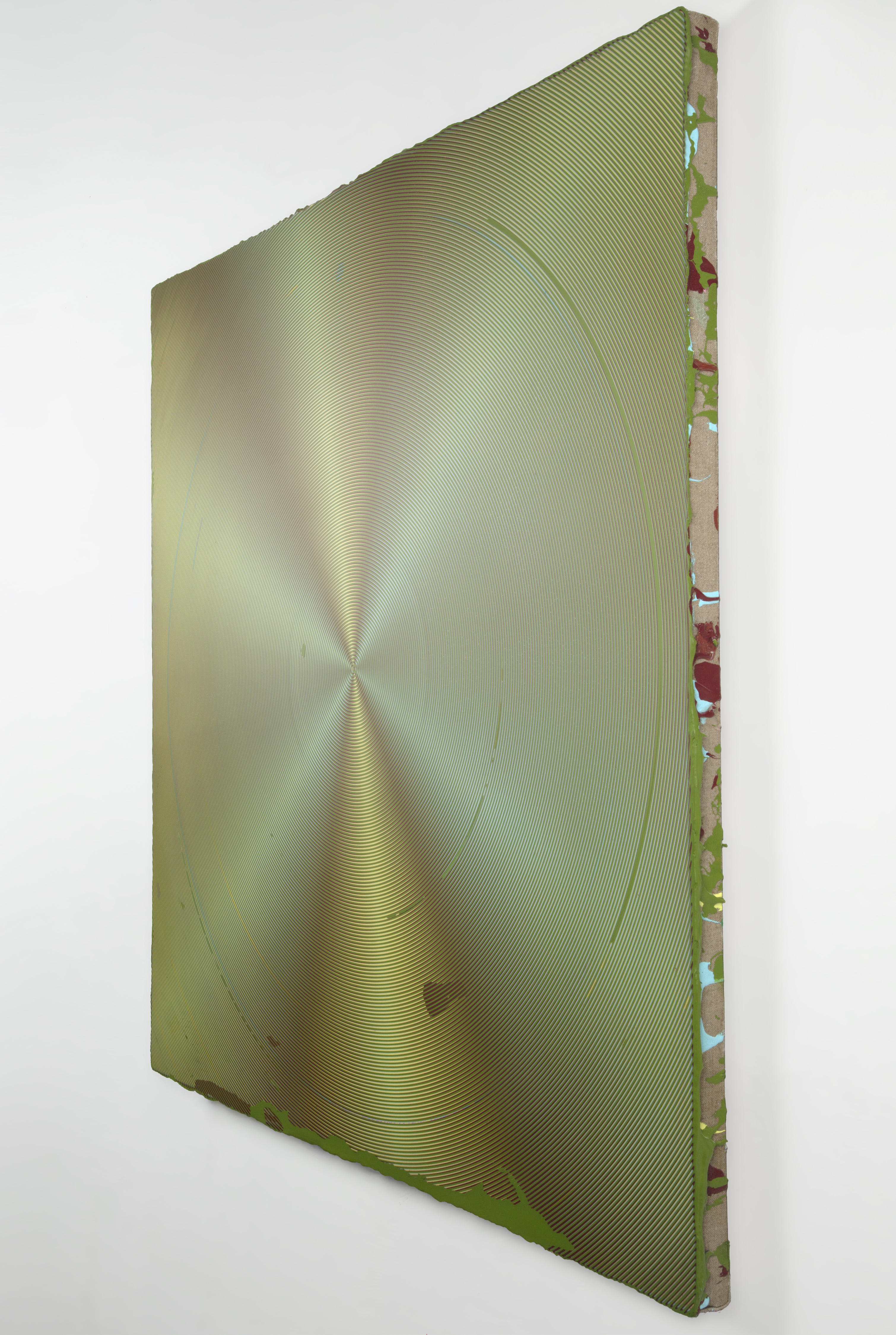 Anoka Faruqee & David Driscoll, 2019P-13(Circle), 2019. Acrílico sobre lino sobre tablero, 114 x 114 cm. AK007