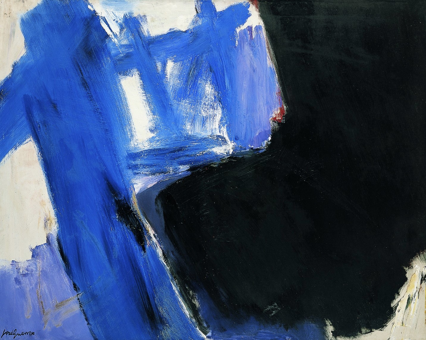 Homenaje a Kline, 1962. Óleo sobre lienzo, 121 x 152,5 cm. (GU128)
